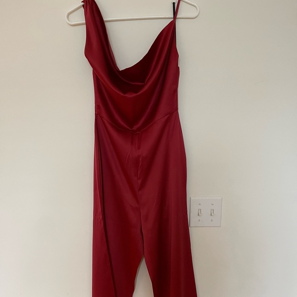 Majorelle Clark Jumpsuit in Cranberry Red - Picture 3 of 7